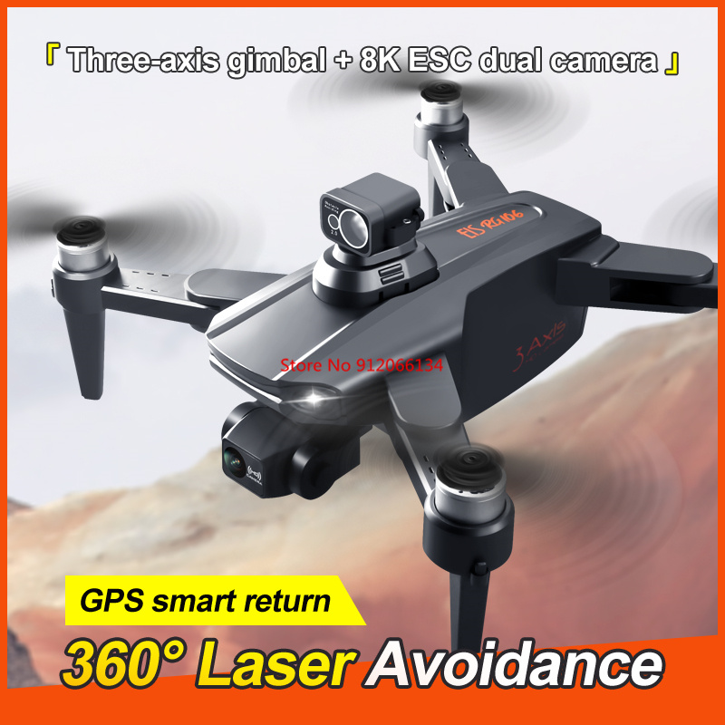 8K ESC Camera GPS Obstacle Avo - огляд і ціна Drone Gimbal 3 Axis