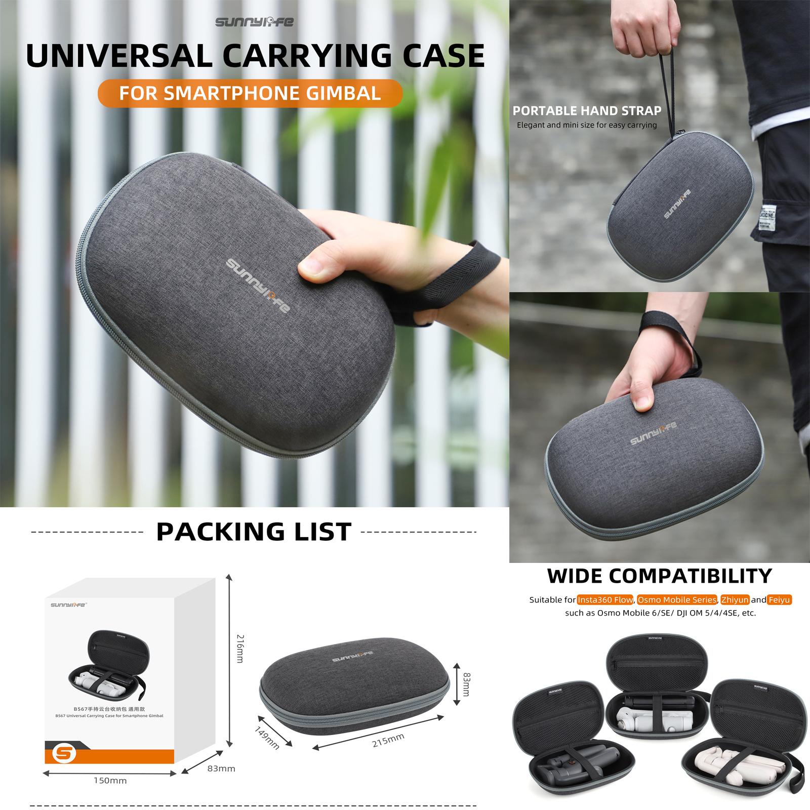 Sunnylife Hard Case Protective - огляд і ціна Drone Gimbal For Insta360