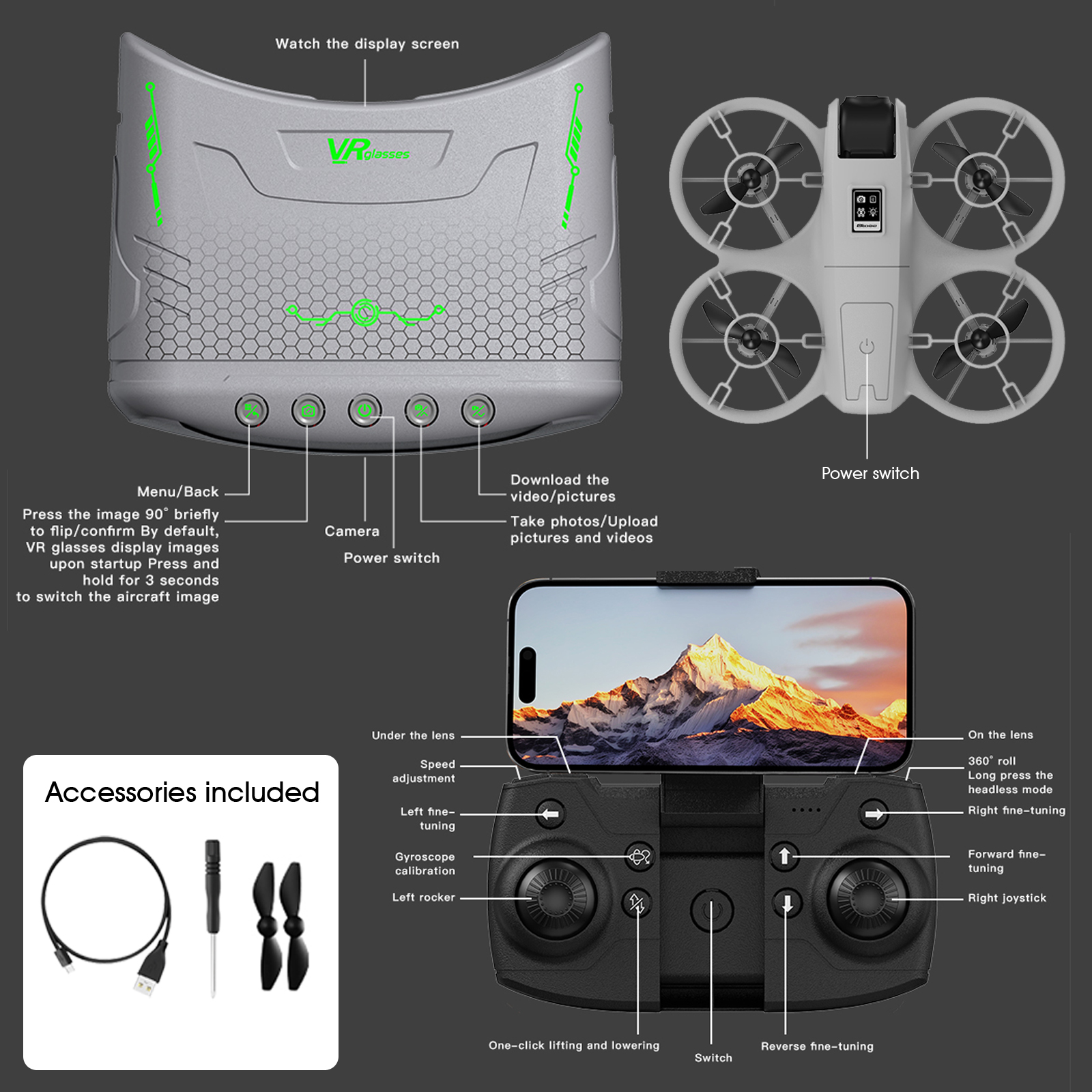 Mini Drone That Is Easy For Be - огляд і ціна Drone Gimbal Brushless